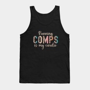 Leopard Running Comps Is My Cardio Realtor Investor Home Broker Tank Top